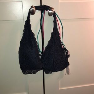 lace navy blue bralette